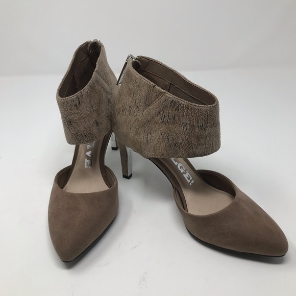 Revolution High Heels – Almond Toe, Faux Leather – Dark Tan – Size 6.5 - Picture 1 of 12